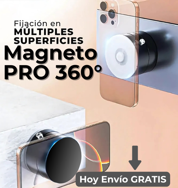 Magneto Pro 360° - Soporte Magnético de Ventosa de Vacío